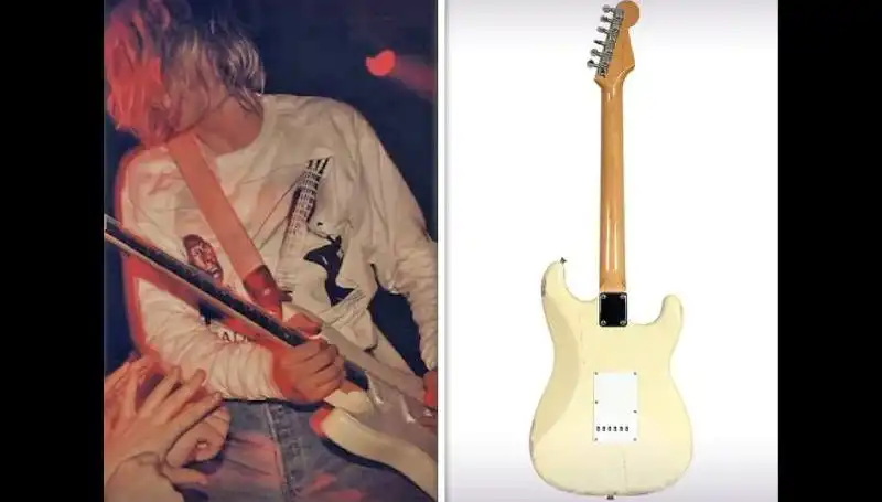 Kurt Cobain'in Efsanevi Gitarı Açık Artırmada Rekor Fiyatla Satıldı