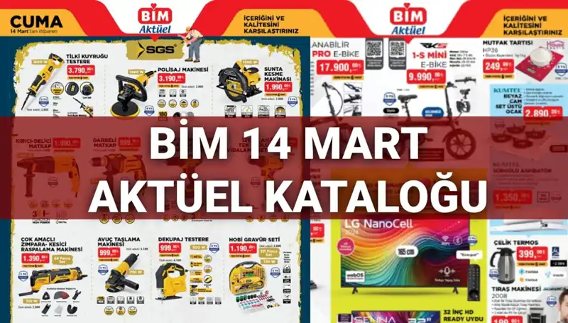 14 Mart'ta BİM'de Hangi Ürünler Satışa Sunulacak?