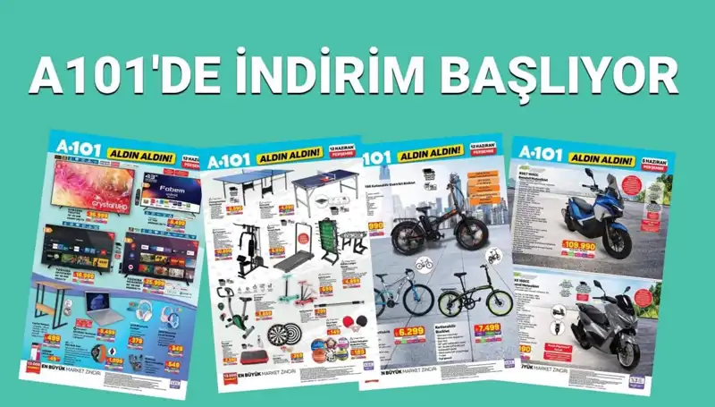 A101 12 Haziran Aktüel Kataloğu: Beyaz Eşya ve Elektronik Ürünlerle Dolu