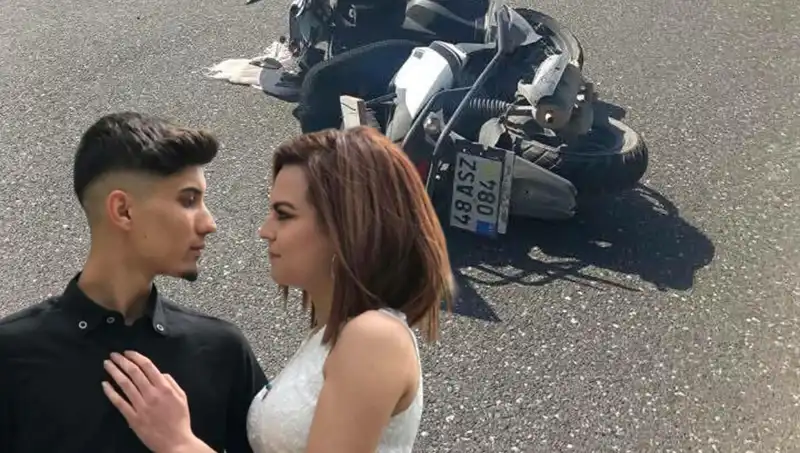 Genç Aşıklar Motosiklet Kazasında Hayatını Kaybetti