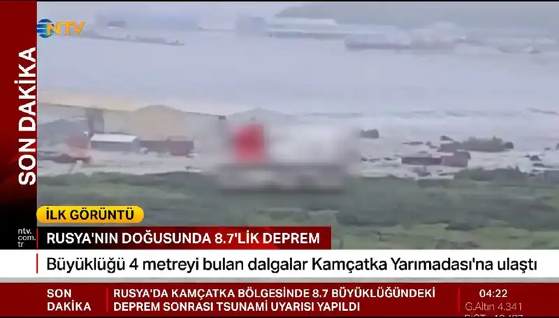 Kamçatka Kıyılarında İlk Tsunami Dalgalarının Vurduğu İzler